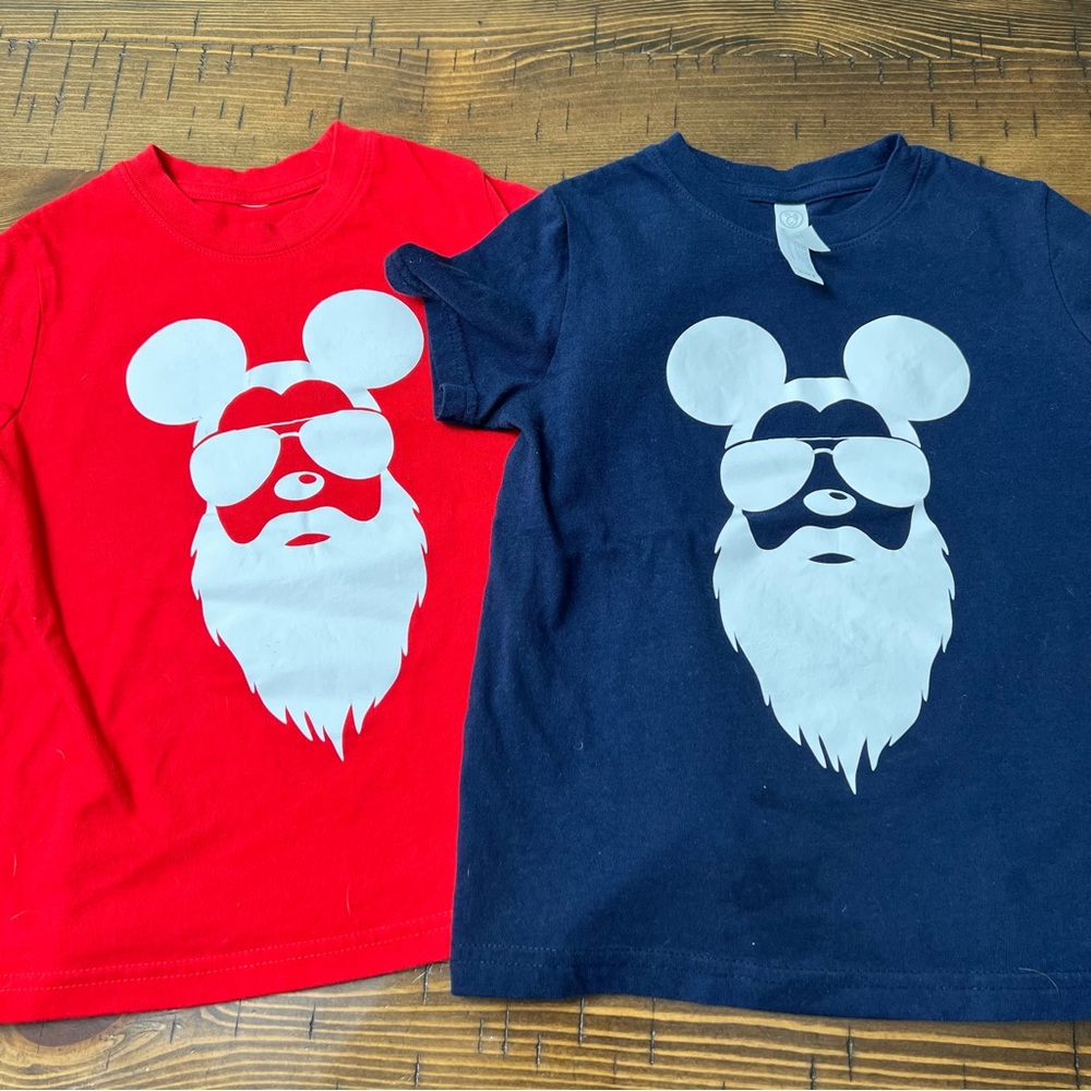 Screen print Mickey Mouse tees